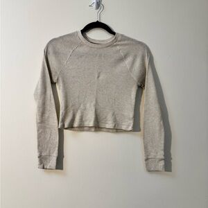Women's Cream Long Sleeve Top